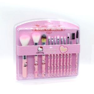 One left !12pc Hello Kitty makeup brush set